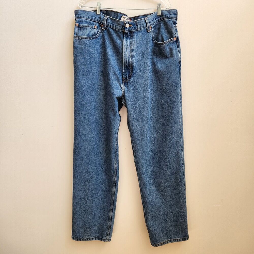 LEVI'S 550 Relaxed Fit Straight Leg Jeans Men's Size 42x32 Actual 40x31.5